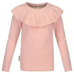 Metsola Basic Frilla T-Shirt Ls, Peony Best