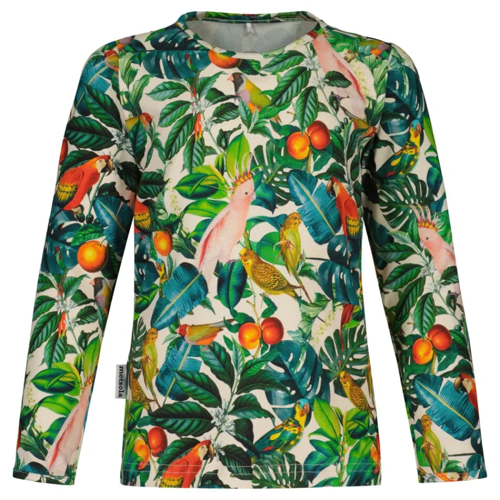 Metsola Birdsong Shirt Ls, Multicolour Fashion