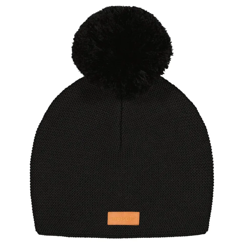 Metsola Buddy Beanie -Merinovillapipo | Black Best Sale