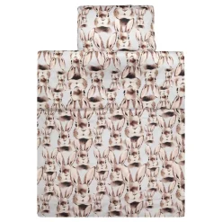 Metsola Bunny Bedlinen 150X200, Blue Sale