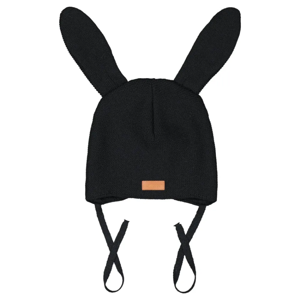 Metsola Bunny Hat -Merinovillapipo | Black Outlet