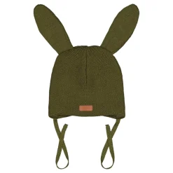 Metsola Bunny Hat -Merinovillapipo | Jungle Green Hot