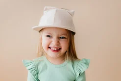 Metsola Cap With Bow, Macadamia Discount