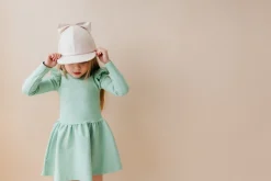 Metsola Cap With Bow, Macadamia Discount