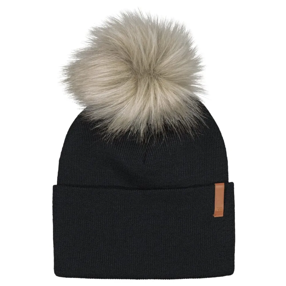 Metsola Crystal Beanie -Merinovillapipo | Black Cheap