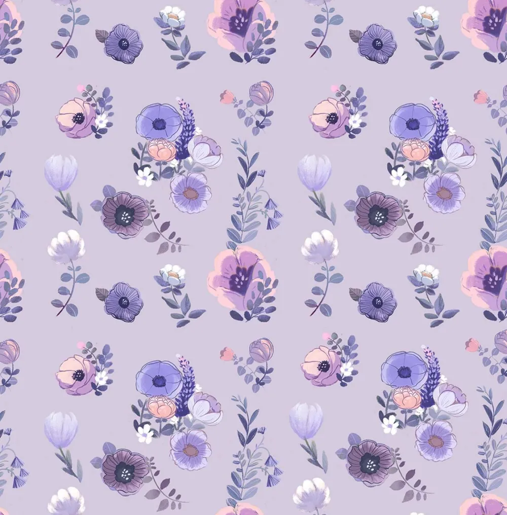 Metsola Flower Dreams Ruffle -Mekko | Lavender Fashion