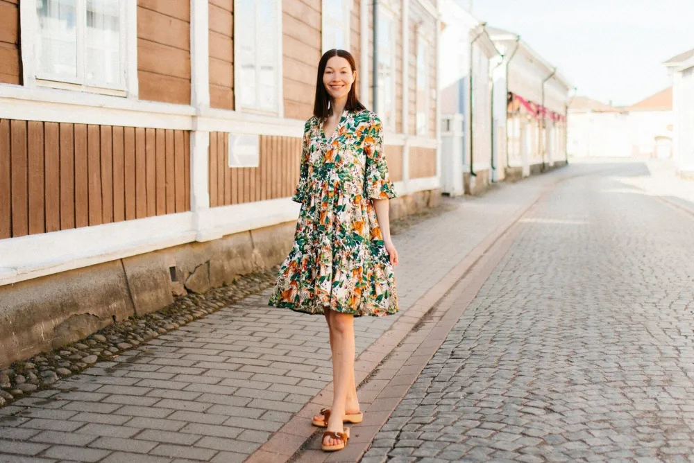 Metsola Jungle Boogie Dress For Women, Multicolour New