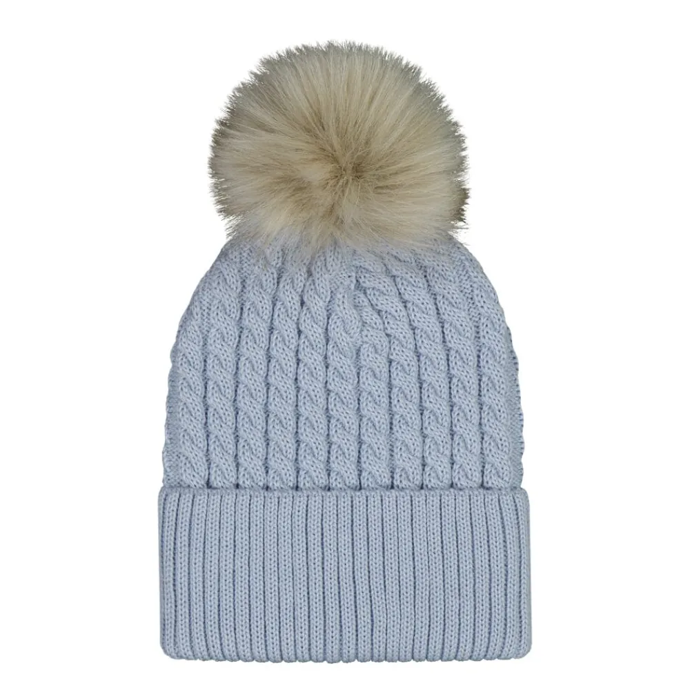 Metsola Merino Cable Beanie -Merinovillapipo | Cool Blue Clearance