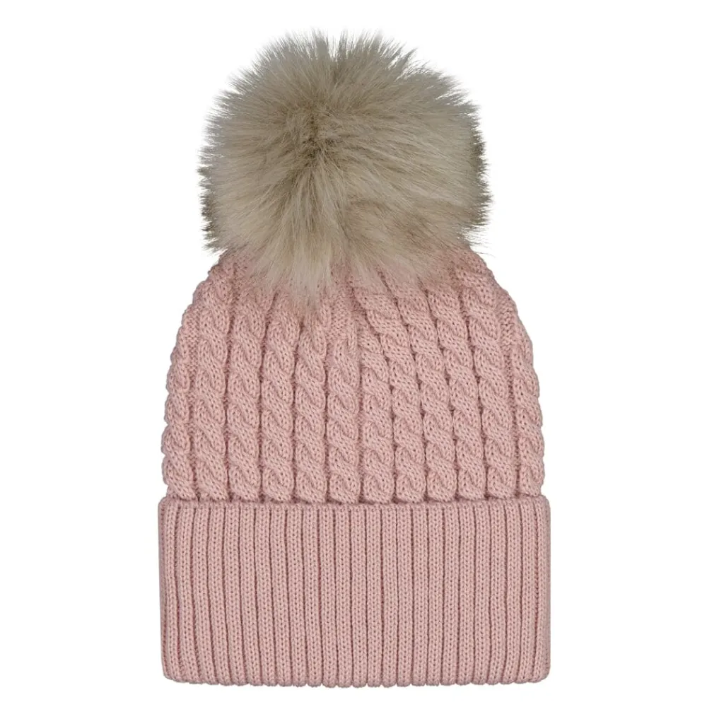 Metsola Merino Cable Beanie -Merinovillapipo | Hearty Pink Shop
