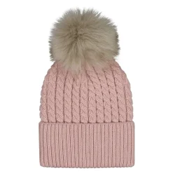 Metsola Merino Cable Beanie -Merinovillapipo | Hearty Pink Online