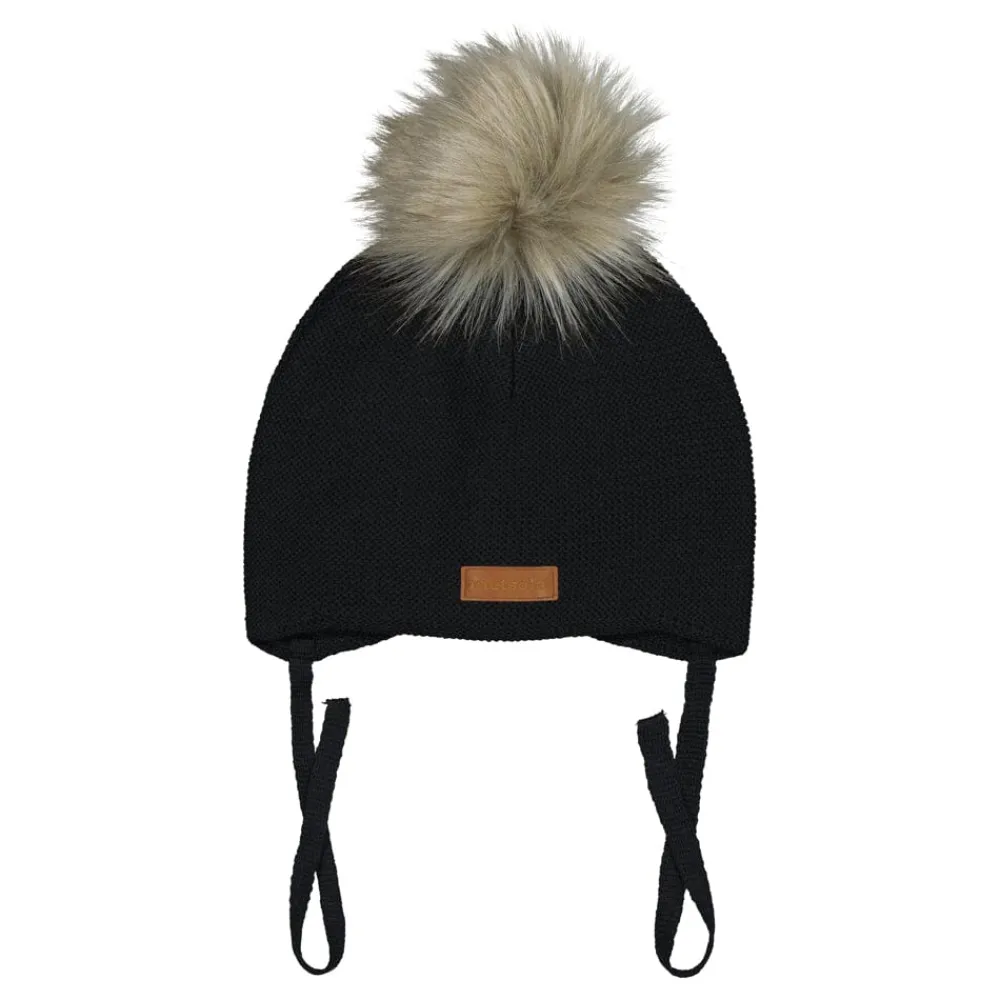 Metsola Mini Crystal Hat -Merinovillapipo | Black Best