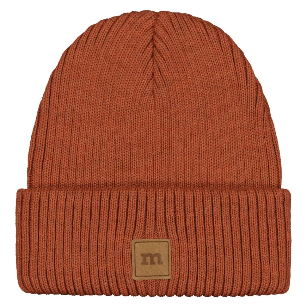 Metsola One Colour Beanie -Merinovillapipo | Pumpkin Hot