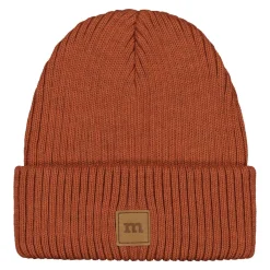 Metsola One Colour Beanie -Merinovillapipo | Pumpkin Fashion
