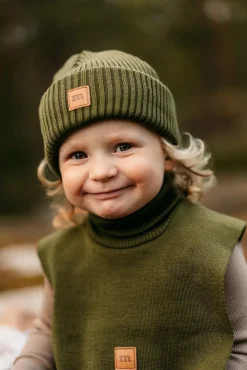 Metsola One Colour Beanie -Merinovillapipo | Jungle Green Shop