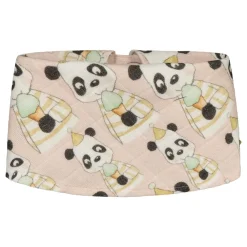 Metsola Party Panda Muslin Baby Bib, Peach Sorbet Flash Sale