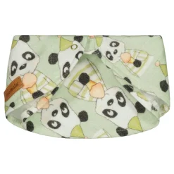 Metsola Party Panda Muslin Baby Bib, Lily Green Fashion