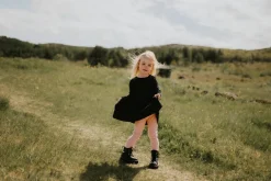 Metsola Rib Basic Dress, Black Best Sale