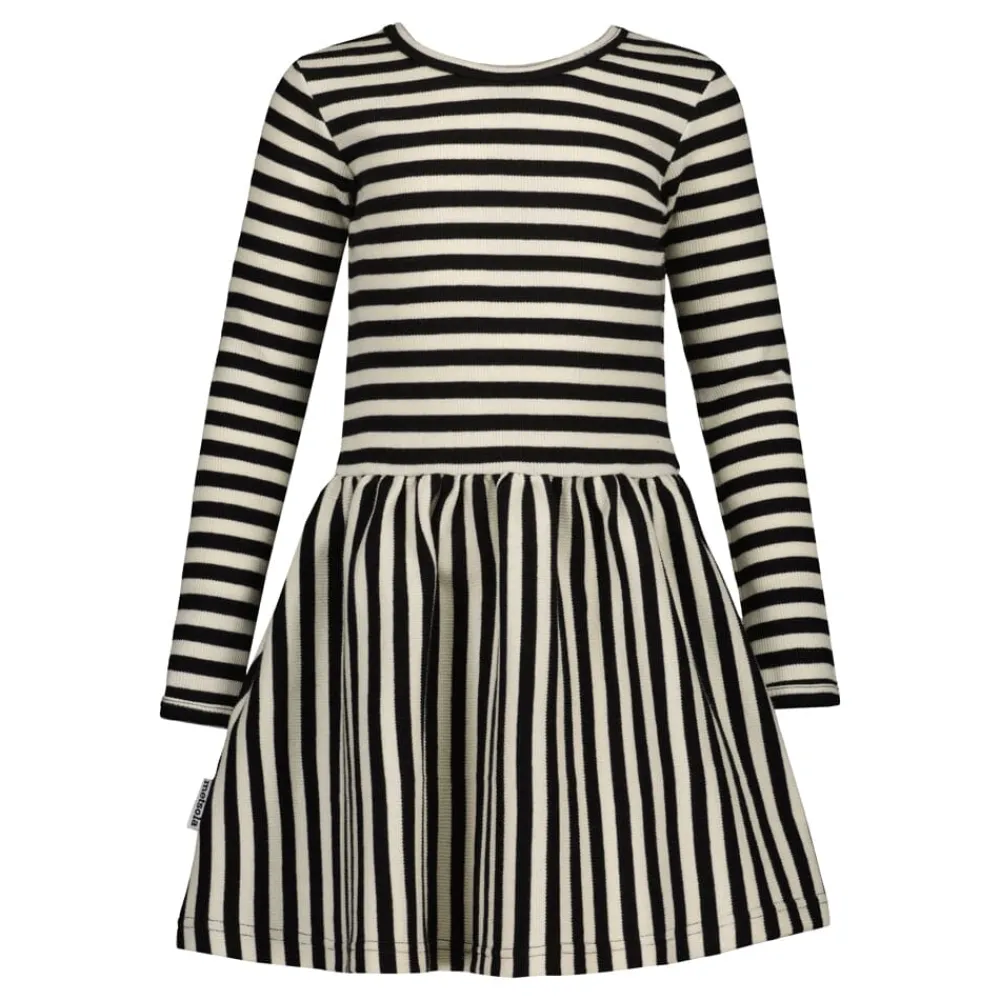 Metsola Striped Rib -Mekko | Licorice/ Vanilla Shop