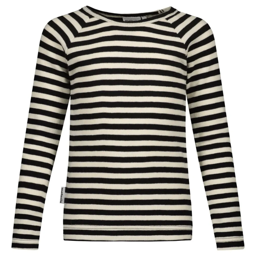 Metsola Striped Rib -Paita | Licorice/ Vanilla Shop