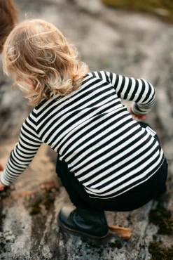 Metsola Striped Rib -Paita | Licorice/ Vanilla Shop