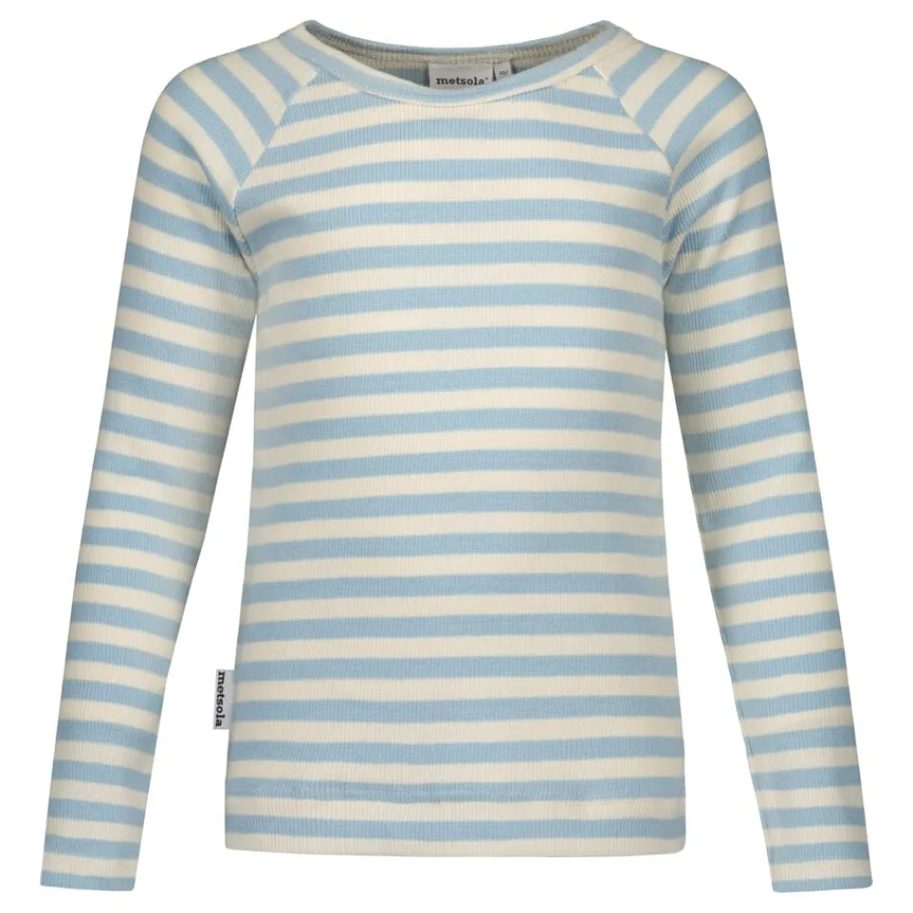 Metsola Striped Rib -Paita | Sky/ Vanilla Sale