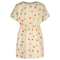 Metsola Sweet Berries Short Dress, Vanilla Flash Sale