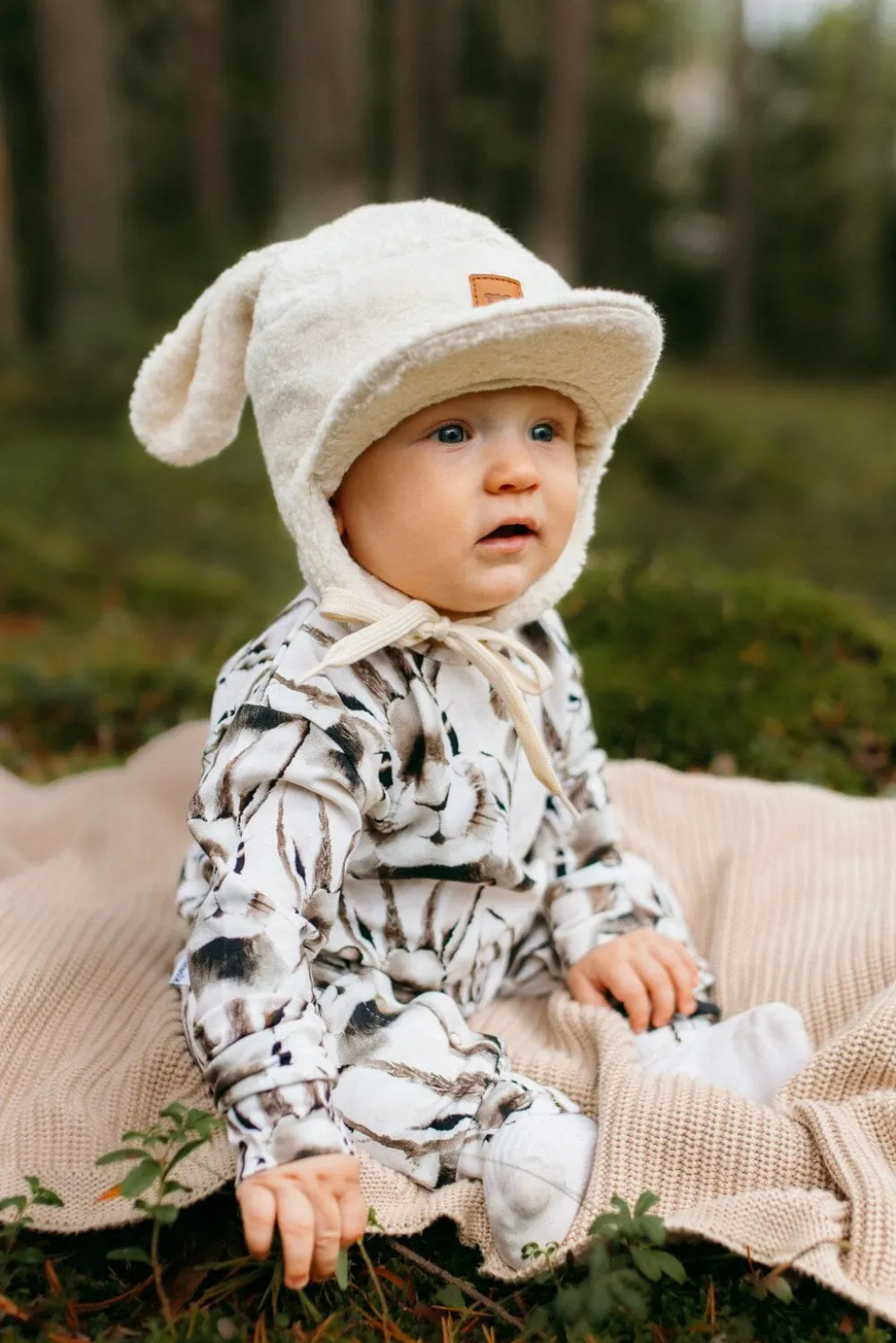 Metsola Teddy Cap With Bunny Ears -Lippalakki | Creamy Sale