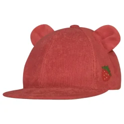 Metsola Terry Cap With Ears, Cherry Store