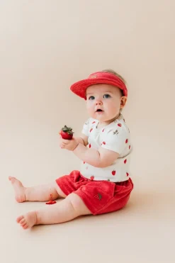 Metsola Terry Visor, Cherry Fashion